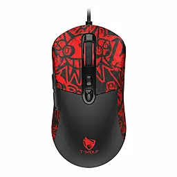 Компьютерная мышка TWolf G550 Black/Red - фото Компьютерная мышка TWolf G550 Black/Red