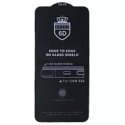 Захисне скло OG 6D Anti-static для Samsung Galaxy S24 Black (тех.пак.) - фото Захисне скло OG 6D Anti-static для Samsung Galaxy S24 Black (тех.пак.)