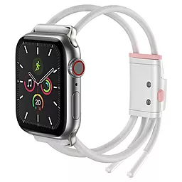 Ремінець для годинника Baseus Let's Go Cord Watch Strap For Apple Watch Series 38mm/40mm/41mm White&Pink (LBAPWA4-A24)