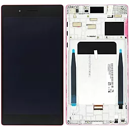 Дисплей для планшету Lenovo Tab 3 7 (TB3-730X) (188x97) з тачскріном і рамкою, Pink - фото Дисплей для планшету Lenovo Tab 3 7 (TB3-730X) (188x97) з тачскріном і рамкою, Pink