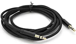 Аудіо кабель VEGGIEG AB-1 AUX mini Jack 3.5 мм М/М Cable 1 м black (YT-AUXGJ-AB-1)