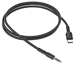 Аудио кабель Hoco UPA17 Aux mini Jack 3.5 mm - USB Type-C M/M Cable 1 м black - миниатюра 3