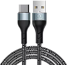 Кабель WUW X213 USB-A - Type-C 12w 2.4a 1м cable Black