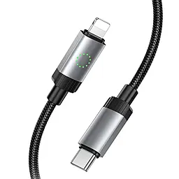 Кабель Hoco X117 USB Type-C - Lightning 27w 3a 1м PD cable Black - миниатюра 3 Кабель Hoco X117 USB Type-C - Lightning 27w 3a 1м PD cable Black - миниатюра 3