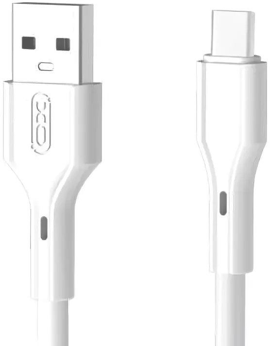Кабель XO Rock NB230 USB-A - Type-C 12w 2.4a 1м cable White - фото 1