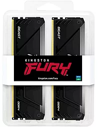 Оперативна пам'ять Kingston Fury 32 GB (2x16GB) DDR4 3200 MHz Beast RGB Black (KF432C16BB2AK2/32) - мініатюра 5