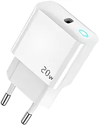 Мережевий зарядний пристрій Jellico EU10 20W PD USB-C white