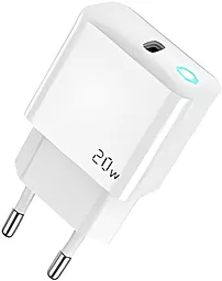 Сетевое зарядное устройство Jellico EU10 20W PD USB-C home charger white - фото Сетевое зарядное устройство Jellico EU10 20W PD USB-C home charger white