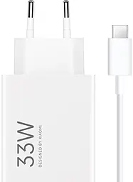 Сетевое зарядное устройство Xiaomi Original 33w QC3.0 USB-A honme charger + USB-C cable white (MDY-11-EZ) - фото Сетевое зарядное устройство Xiaomi Original 33w QC3.0 USB-A honme charger + USB-C cable white (MDY-11-EZ)