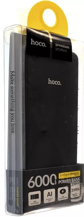 Повербанк Hoco UPB03 I6 6000mAh Black - фото 3
