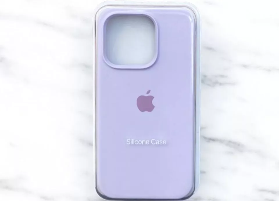 Чохол Silicone Case Full для Apple iPhone 15 Pro Max Lilac - фото 2