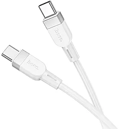 Кабель Hoco X109 USB Type-C - Type-C 60w 3a 1м PD cableWhite - мініатюра 2 Кабель Hoco X109 USB Type-C - Type-C 60w 3a 1м PD cableWhite - мініатюра 2