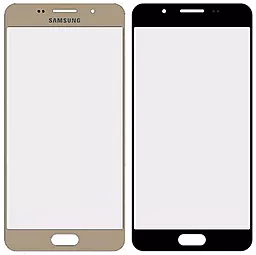 Корпусне скло дисплея Samsung Galaxy A5 A510F, A510FD, A510M, A510Y, A5100 2016 (з OCA плівкою) Gold - фото Корпусне скло дисплея Samsung Galaxy A5 A510F, A510FD, A510M, A510Y, A5100 2016 (з OCA плівкою) Gold