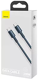 Кабель Baseus High Density Braided USB Type-C - Type-C 100w 5a 1м PD cable Blue (CATGD-03) - миниатюра 4 Кабель Baseus High Density Braided USB Type-C - Type-C 100w 5a 1м PD cable Blue (CATGD-03) - миниатюра 4