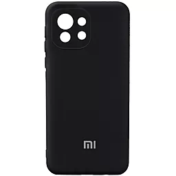 Чехол Epik Silicone Cover Full Camera (AA) для Xiaomi Mi 11 Lite Черный / Black