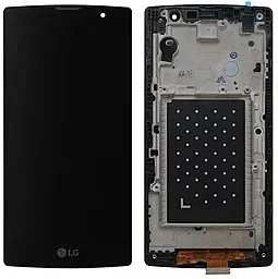 Дисплей LG Magna Y90 (H500, H502) з тачскріном і рамкою, Black