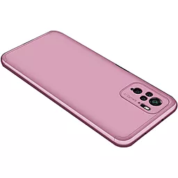 Чехол LikGus GKK 360 градусов (opp) для Xiaomi Redmi Note 10, Note 10s, Poco M5s, Note 10s Розовый / Rose Gold