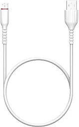 Кабель Jellico MT-10 USB-A - micro USB 15w 3a 1м cable White - миниатюра 2