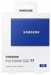 Накопичувач SSD Samsung T7 2 TB (MU-PC2T0H/WW) Indigo Blue - мініатюра 8