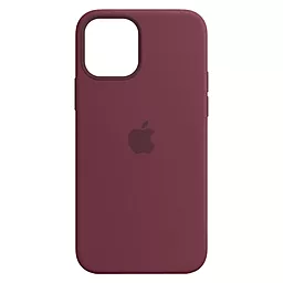 Чехол Silicone Case Full для Apple iPhone 12 Pro Max Plum (09385)
