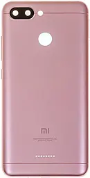 Задняя крышка корпуса Xiaomi Redmi 6 на 1 Sim карту со стеклом камеры Pink - фото Задняя крышка корпуса Xiaomi Redmi 6 на 1 Sim карту со стеклом камеры Pink