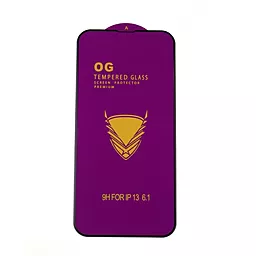 Защитное стекло OG для Apple iPhone 13, iPhone 13 Pro, iPhone 14 (в упак.) Black