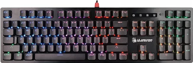 Клавиатура A4Tech B820R Bloody Red SW Black - фото 1