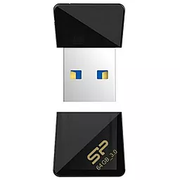 Флешка Silicon Power Jewel J08 64GB USB 3.0 (SP064GBUF3J08V1K) Black - мініатюра 3