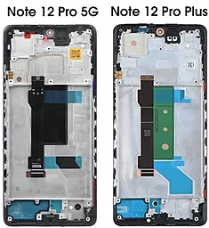 Дисплей Xiaomi Redmi Note 12 Pro 5G с тачскрином и рамкой, оригинал, Black - миниатюра 2