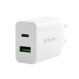 Сетевое зарядное устройство Proove 20w USB-C/USB-A ports charger white (WCRP20110002) - миниатюра 4