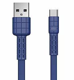 Кабель Remax Armor USB-A - Type-C 12w 2.4a 1м cable Blue (RC-116a) - фото Кабель Remax Armor USB-A - Type-C 12w 2.4a 1м cable Blue (RC-116a)