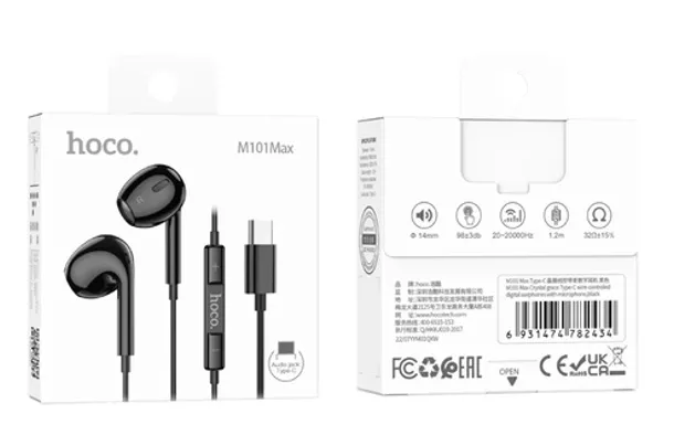 Навушники Hoco M101 Max Type-C Black - фото 3
