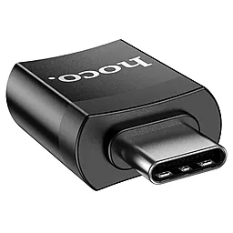 OTG-переходник Hoco UA17 M-F USB Type-C -> USB-A 3.0 Black - миниатюра 5