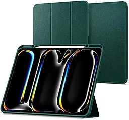 Чехол для планшета Spigen Urban Fit для Apple iPad Pro 13'' (2024) Midnight Green (ACS07763) - фото Чехол для планшета Spigen Urban Fit для Apple iPad Pro 13'' (2024) Midnight Green (ACS07763)
