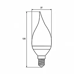 Светодиодная лампа Eurolamp ЕКО "D" Candle on Wind 6W E14 3000K (LED-CW-06143(D)) - миниатюра 3