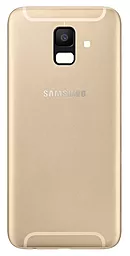 Задняя крышка корпуса Samsung Galaxy A6 A600 со стеклом камеры Gold