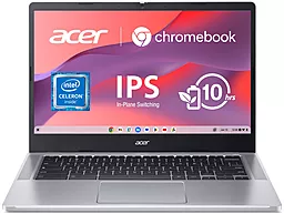 Хромбук Acer Chromebook 314 CB314-3HT-C4U5 Pure Silver (NX.KB5EU.002) - фото Хромбук Acer Chromebook 314 CB314-3HT-C4U5 Pure Silver (NX.KB5EU.002)