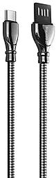 Кабель ColorWay USB-A - Type-C 12w 2.4a 1м cable Black (CW-CBUC015-BK)