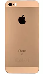 Задняя крышка корпуса Apple iPhone SE Gold - фото Задняя крышка корпуса Apple iPhone SE Gold