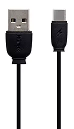 Кабель Remax Fast Charging USB-A - Type-C 12w 2.4a 1м cable Black (RC-134a) - фото Кабель Remax Fast Charging USB-A - Type-C 12w 2.4a 1м cable Black (RC-134a)