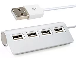 USB хаб (концентратор) Vinga USB 2.0 to 4*USB2.0 White (VCPH2USB4)