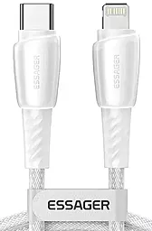 Кабель Essager USB Type-C - Lightning 20w 3a 3м PD сable White (EXCTL-CHC02) - фото Кабель Essager USB Type-C - Lightning 20w 3a 3м PD сable White (EXCTL-CHC02)