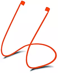 Силиконовый чехол и ремешок для Apple Airpods Orange - мініатюра 3