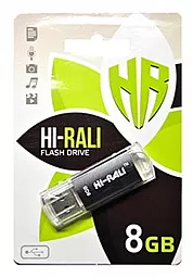 Флешка Hi-Rali 8GB Rocket Series USB 2.0 (HI-8GBVCBK) Black - фото Флешка Hi-Rali 8GB Rocket Series USB 2.0 (HI-8GBVCBK) Black