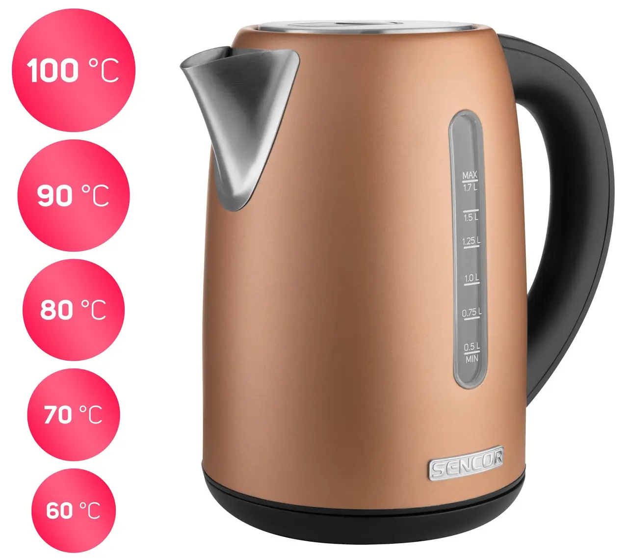 Kettle/metall SENCOR SWK 7706GD - фото 2
