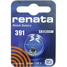 Батарейки Renata SR1120W (381) (391) (191) 1шт 1.55 V - мініатюра 2