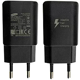 Сетевое зарядное устройство с быстрой зарядкой Samsung 1USB 2A Charger + Type-C USB Cable Black (EP-TA800) - миниатюра 2