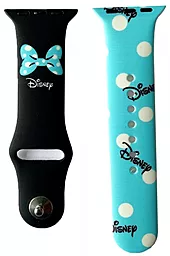 Ремешок Silicone Disney для Apple Watch 42mm/44mm/45mm/49mm Minnie Mouse BOW Blue