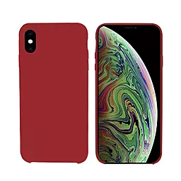 Чехол Intaleo Velvet Apple iPhone XS Max Red (1283126490156)