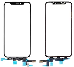 Сенсор (тачскрин) Apple iPhone X с микросхемой, с рамкой, (с OCA пленкой) Black